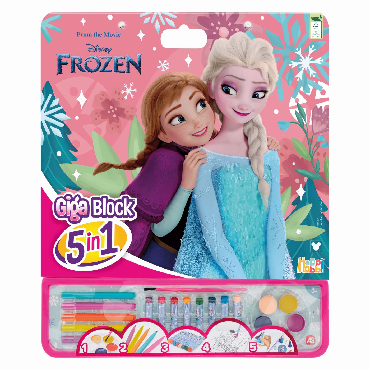 HAPPI HOBBI SET PENTRU PICTURA 5IN1 GIGABLOCK FROZEN - Imagine 1 [ps:6328f22c-e325-4117-bf55-53dd943461ae]