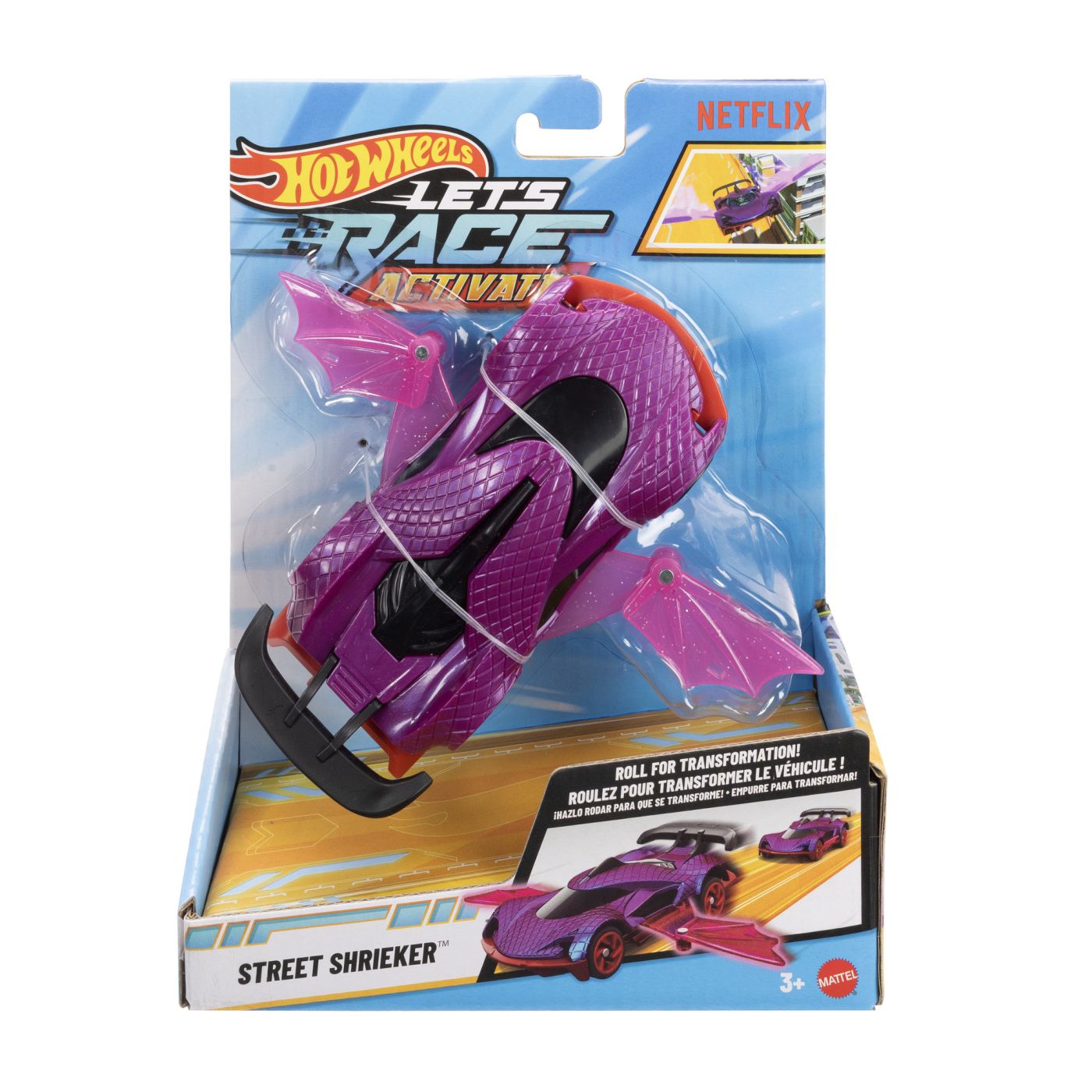 HOT WHEELS LETS RACE ACTIVATE MASINUTA STREET SHRIEKER - Imagine 1