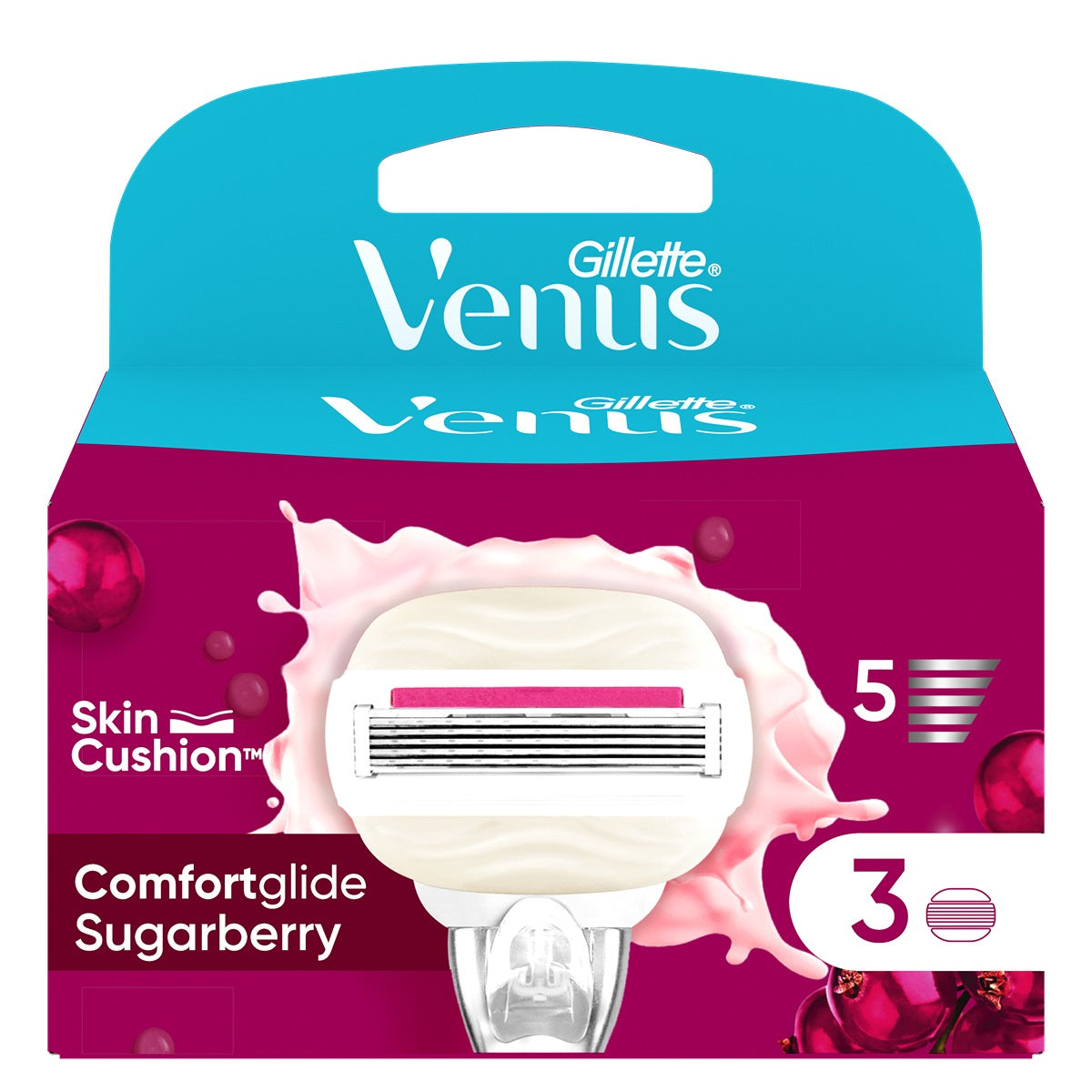 GILLETTE Venus Comfortglide Sugarberry, rezerva aparat - Imagine 1 [ps:417e315c-49f1-4b3e-b7bf-2c5dc4ad58a6]