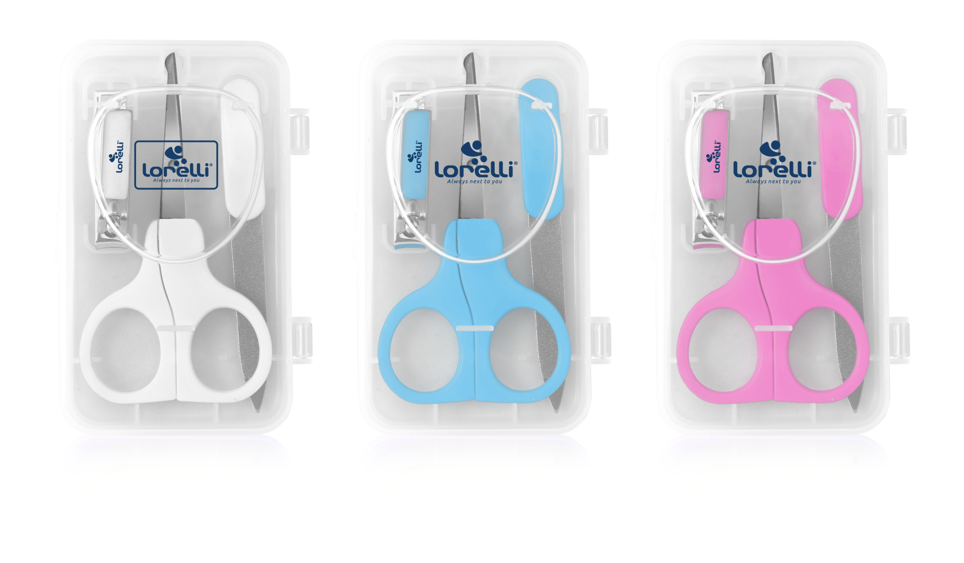 Set Manichiura Bebe Lorelli, 3 Piese cu Suport, Alb - albastru (1) [ps:ccf4a70b-5953-4d54-8934-2ce94334992a]