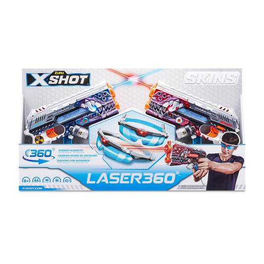 X-SHOT Blaster - Skins laser 360, arma de jucarie - Imagine 1 [ps:dd5db35f-81df-4f3a-83bb-8a9a1ee94b7d]