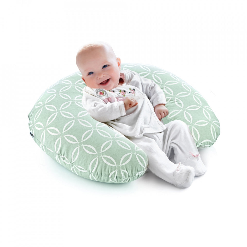 Perna pentru alaptat 2 in 1 Nursing Pillow, BabyJem - Verde