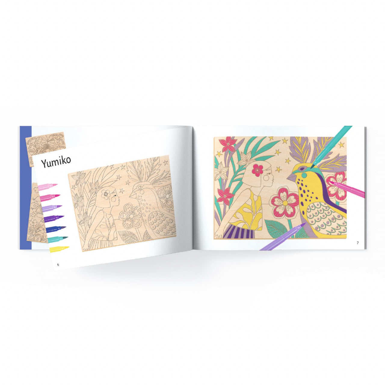 Atelier de pictura pe lemn Fete si flori, Djeco [ps:dbe8efe9-40bf-4169-b39f-e93713e7da8e]