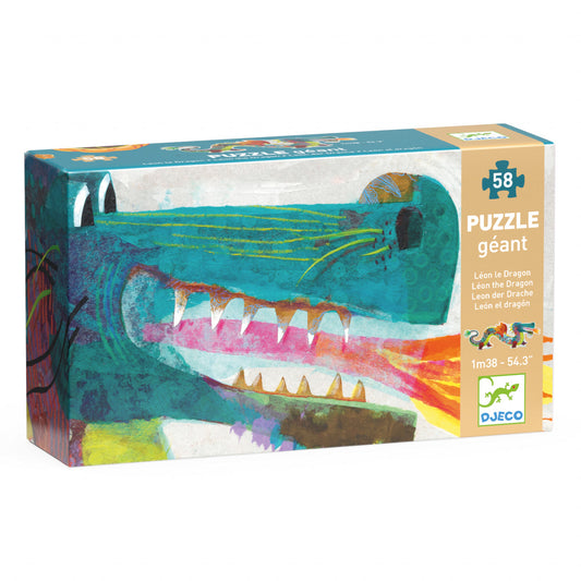 Puzzle gigant Leon dragonul, Djeco - Imagine 1 [ps:536e7315-9a06-455d-86fa-e2befd97bc99]