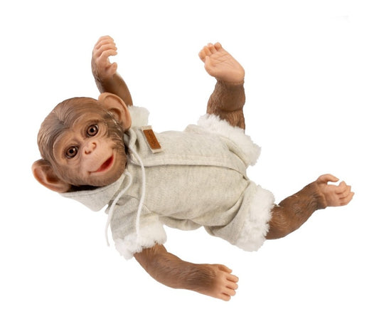 Papusa Reborn Maimuta Guca, 32cm, cu Salopeta | infant.ro - Default Title (1) [ps:ff3b900b-0e82-4c14-abb9-b50ef55dd4ae]