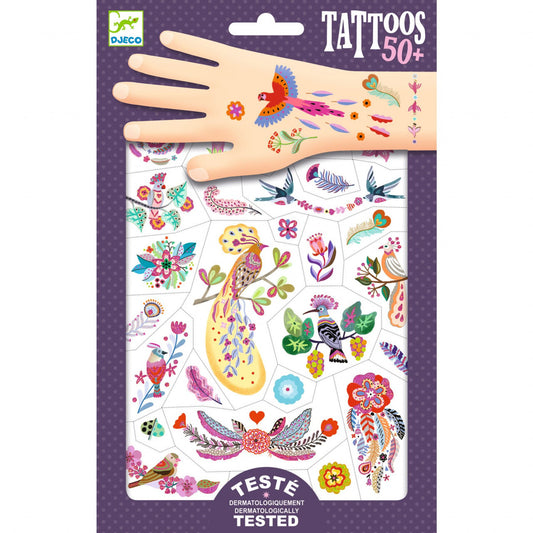 Tatuaje Pasari multicolore, Djeco - Imagine 1 [ps:05d986dc-f799-45dd-8c48-4c0b76f684d1]
