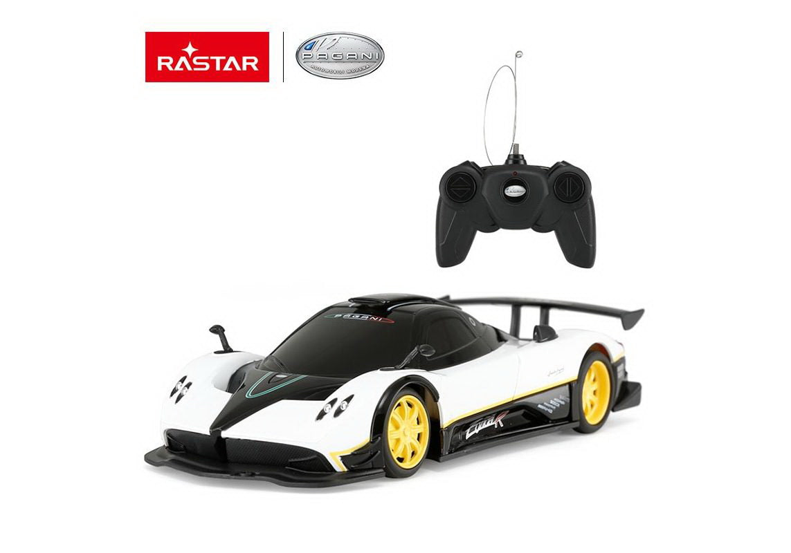 MASINA CU TELECOMANDA PAGANI ZONDA R ALB CU SCARA 1 LA - Alb