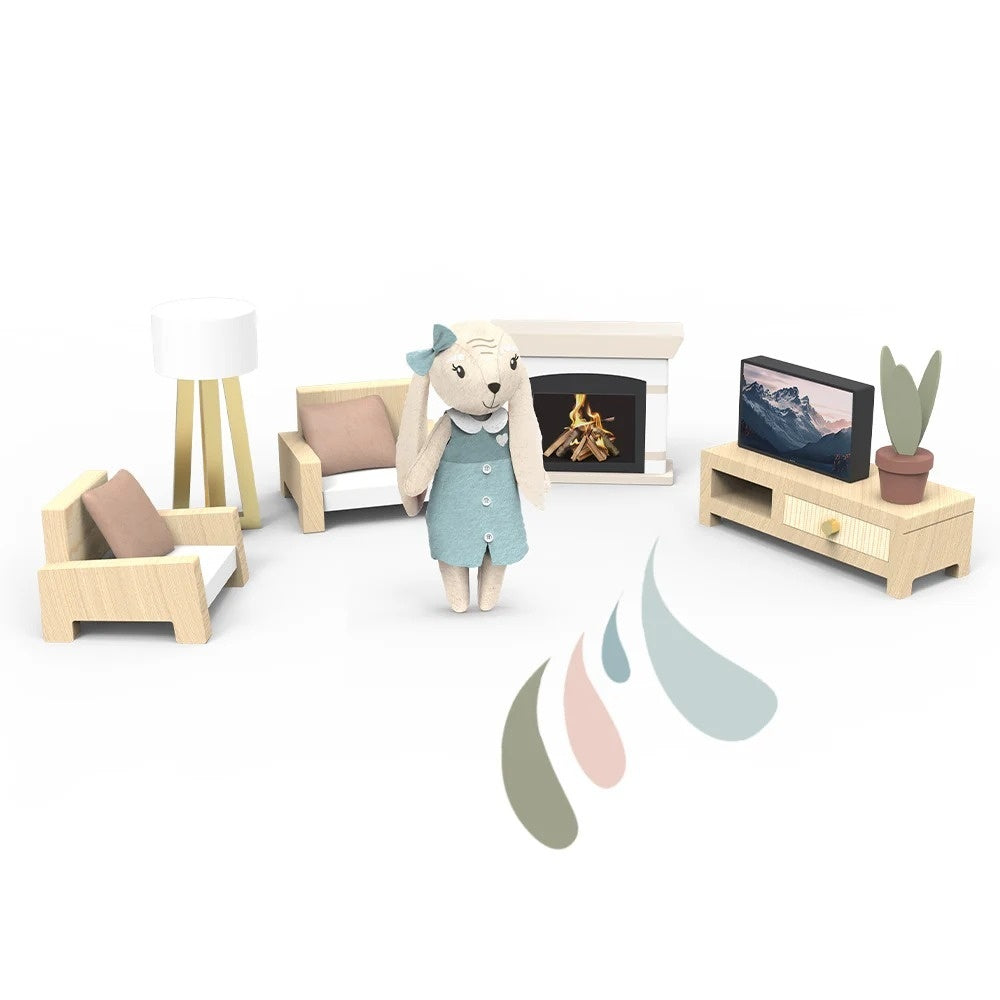 Set mobilier living pentru casa de papusi , Speedy Monkey - Imagine 1 [ps:58a833a2-a72b-43f0-8af4-35f68acfa983]