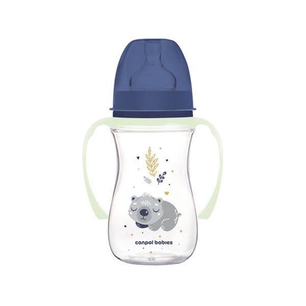Canpol Babies Biberon Anticolic Gat Larg 240Ml Pp Easy - Albastru [ps:5d6b91af-4476-4343-84f8-8a18bcec1ead]