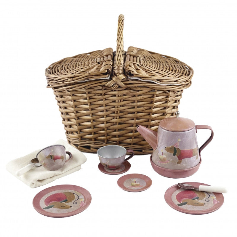 Set pentru ceai muzical in cos picnic, Catelusii - Imagine 1 [ps:ca931a60-e099-46f8-b146-88617fafd85a]