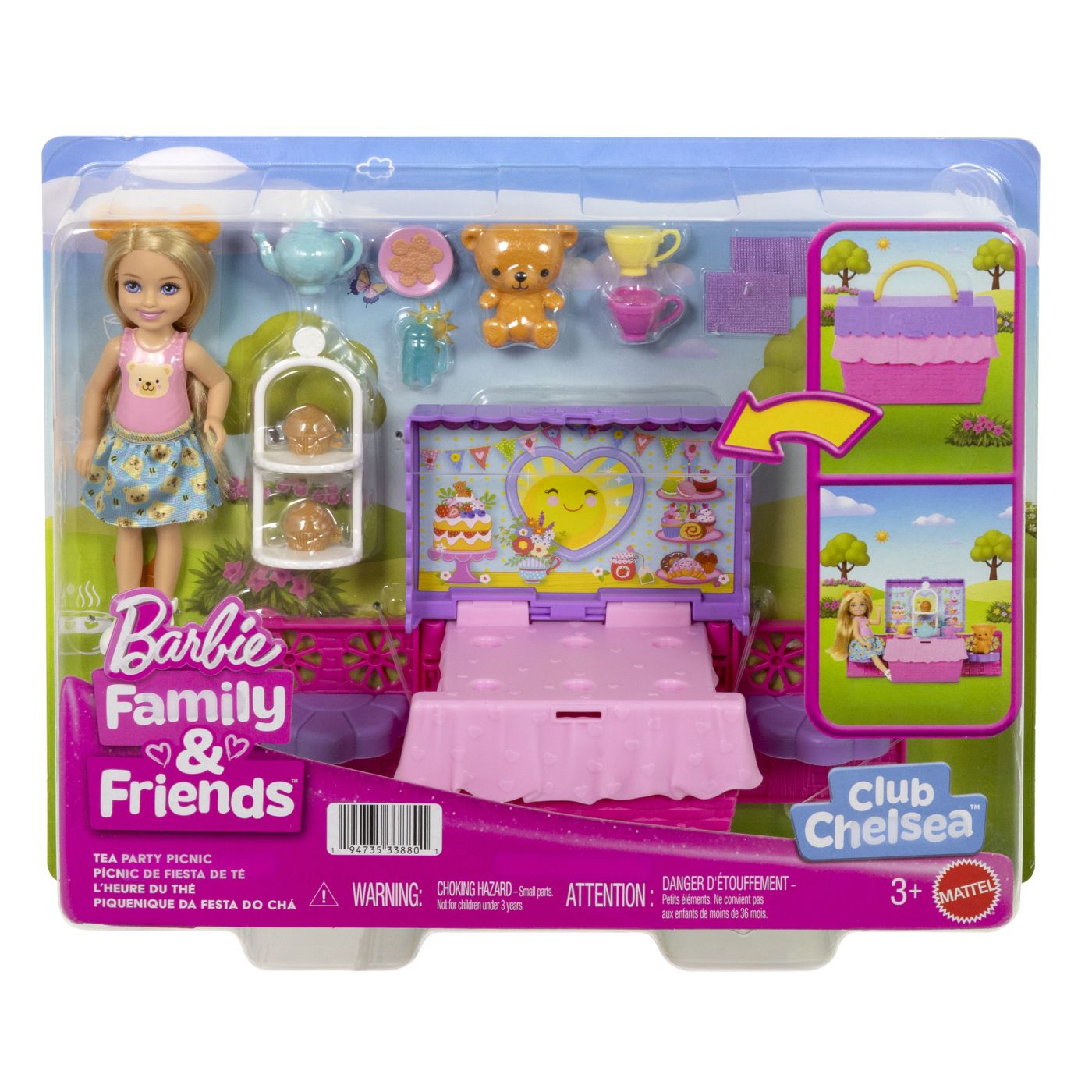 BARBIE FAMILY AND FRIENDS SET CLUBUL LUI CHELSEA - Imagine 1