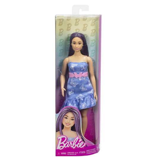 PAPUSA BARBIE FASHIONISTA CU PARUL MOV SI ROCHITA CU - Imagine 1 [ps:82e244a9-e7d0-4d55-a3e1-f2d476159f8d]