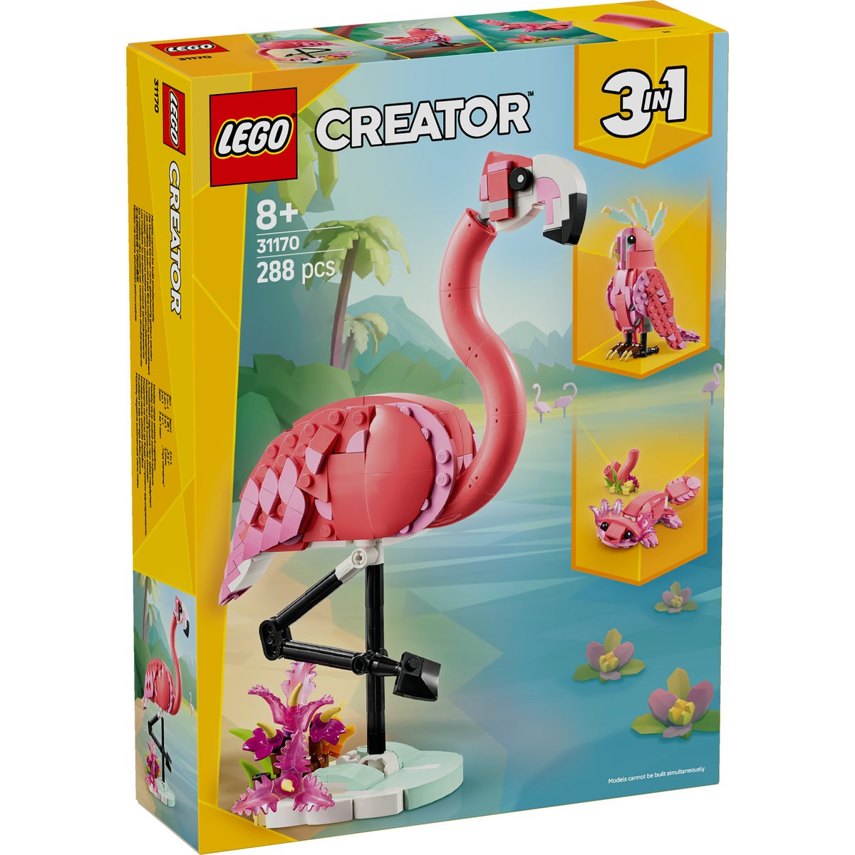 LEGO CREATOR ANIMALE SALBATICE FLAMINGO ROZ 31170 - Imagine 1 [ps:ccfcab16-6271-461a-a6d2-3ebc97fdde92]