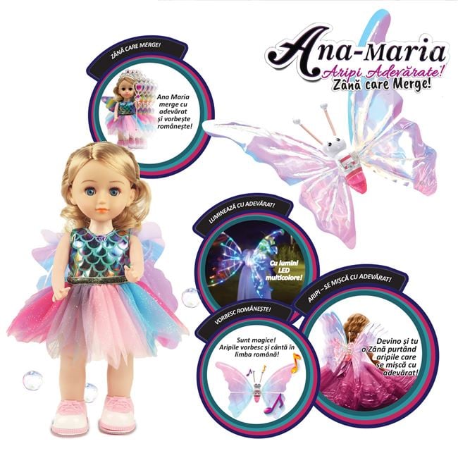Papusa Zana Ana Maria cu Aripi - Jumbo | Idea - Default Title (1) [ps:93ef744a-7d4c-4f51-9cf7-c8f814739ca5]