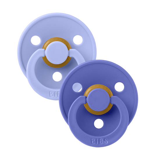 Set 2 Suzete BIBS Colour Latex, Tetină Rotundă, 0 luni - Hush/Grape (1) [ps:478c7023-25a2-4fef-a00c-1b4f38f78ec6]