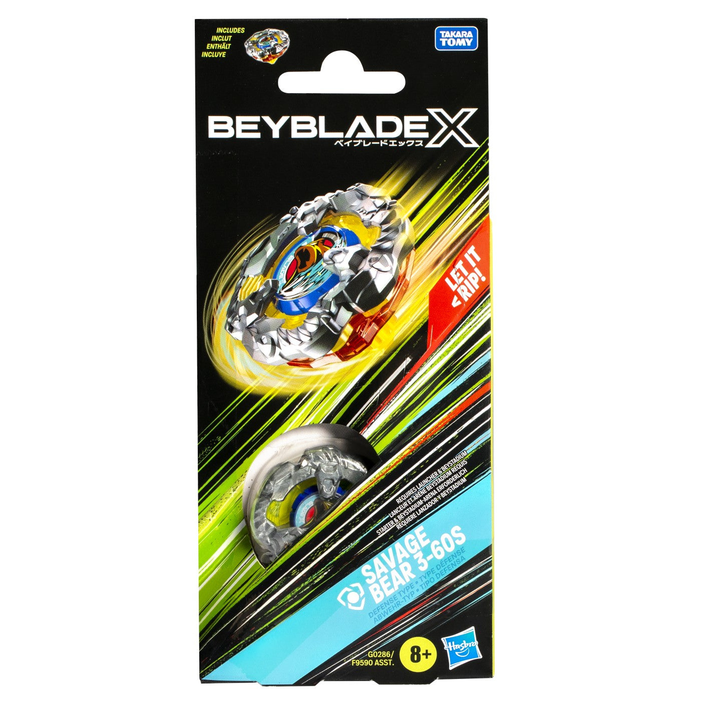 BEYBLADE X LET IT RIP SPIRALA SAVAGE BEAR 3-60S Hasbro - Imagine 1 [ps:f84b01c1-4594-48ee-ac83-56492ceba6d4]