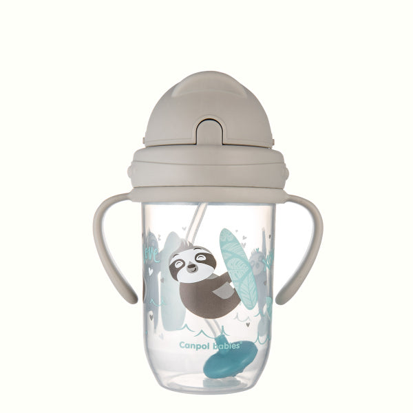 Canpol Babies Cana Anti-Varsare Cu Pai 270ml Exotic - Gri [ps:73c911ce-7448-4a8c-a6af-96744e862fd0]