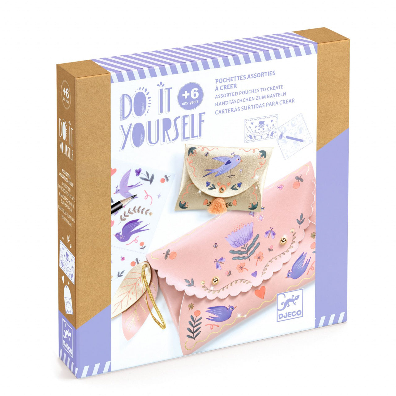 Joc creativ DIY Poseta si portmoneu, Djeco - Imagine 1 [ps:0f7ae197-beb7-4ff6-8cdb-1dd65eb1b303]