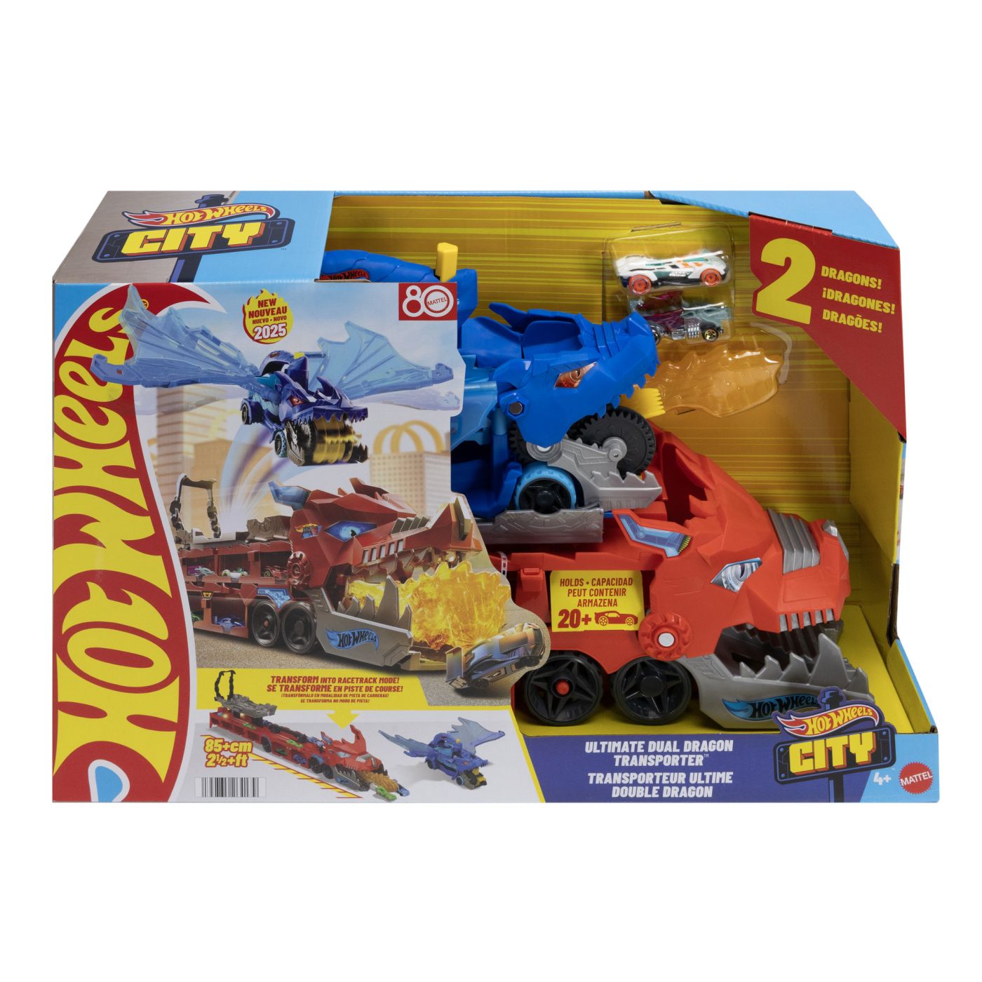 HOT WHEELS CITY TRANSPORTATOR SUPREM CU 2 DRAGONI Mattel - Imagine 1 [ps:a8c78707-53c9-4ef9-a5c5-3bb2340bae8c]
