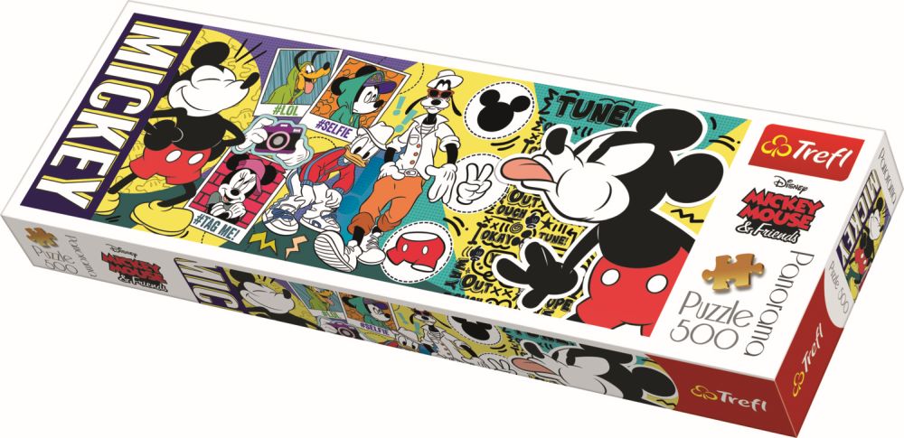 PUZZLE TREFL PANORAMA 500 LEGENDARUL MICKEY MOUSE - Imagine 1 [ps:3320106f-c856-4115-b3cc-65a3b1b81af9]