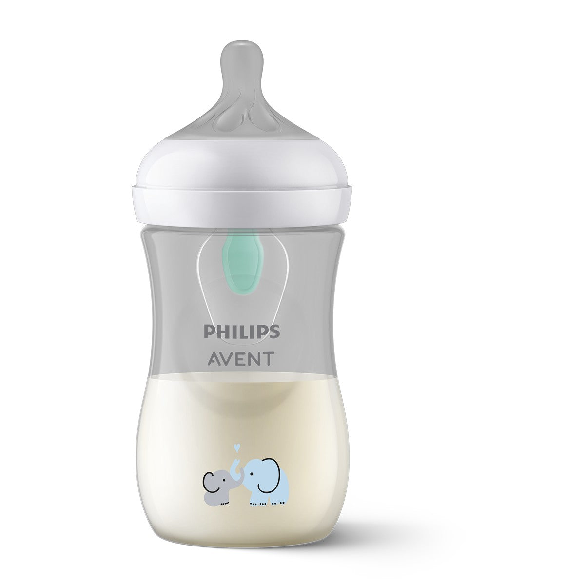 PHILIPS SCY673/81 Avent, biberon, natural response, decor elefant, 1 luna+, 260 ml - 1 [ps:4341c846-bf29-470f-98a0-ba5dc8c0f87d]
