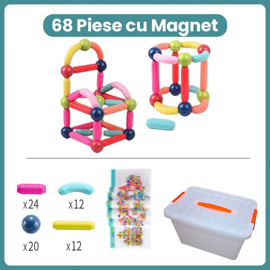 Piese Magnetice Flippy, Set 68 Piese Constructor Colorat - Default Title (1) [ps:8138da10-2d8d-407a-b9e9-2b3371b5c22b]