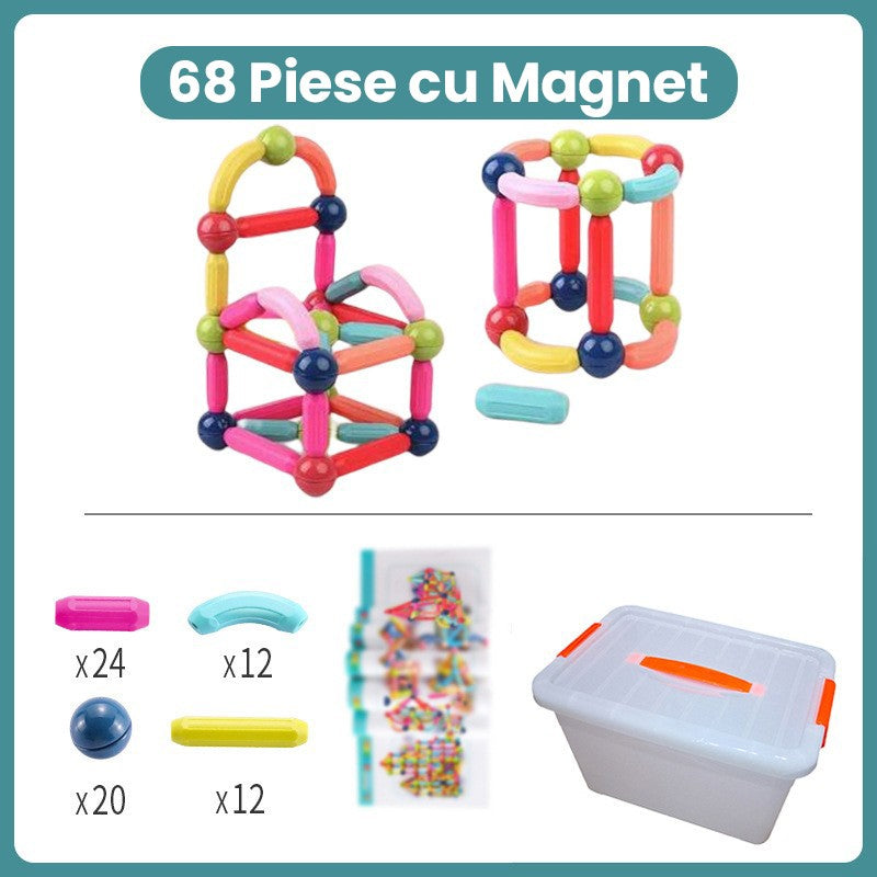 Piese Magnetice Flippy, Set 68 Piese Constructor Colorat - Default Title (1) [ps:8138da10-2d8d-407a-b9e9-2b3371b5c22b]