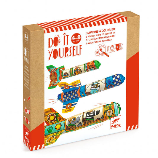 Joc creativ DIY Avioane, Djeco - Imagine 1 [ps:3af73281-c312-4b86-b894-dd4edcd19ed8]