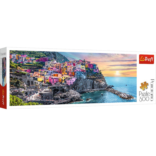 PUZZLE TREFL 500 PANORAMA ORASUL VERNAZZA - Imagine 1 [ps:87344e4c-30b0-4bc8-aa98-e45a236da1fd]