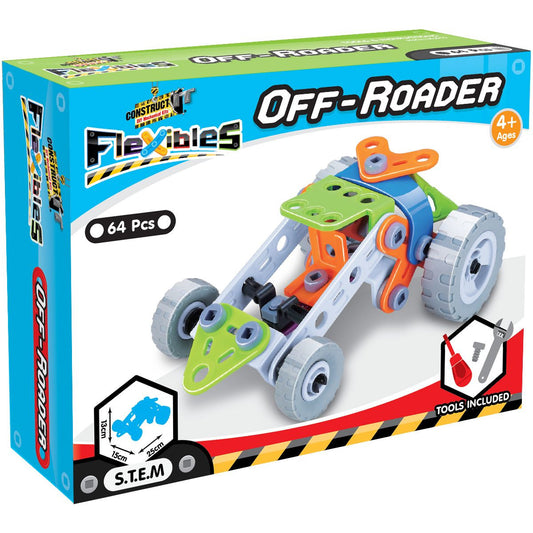 Kit STEM Flexible Automobil de teren Construct It - Imagine 1 [ps:5542313b-1f83-4e21-aaec-8c44ac5f4913]