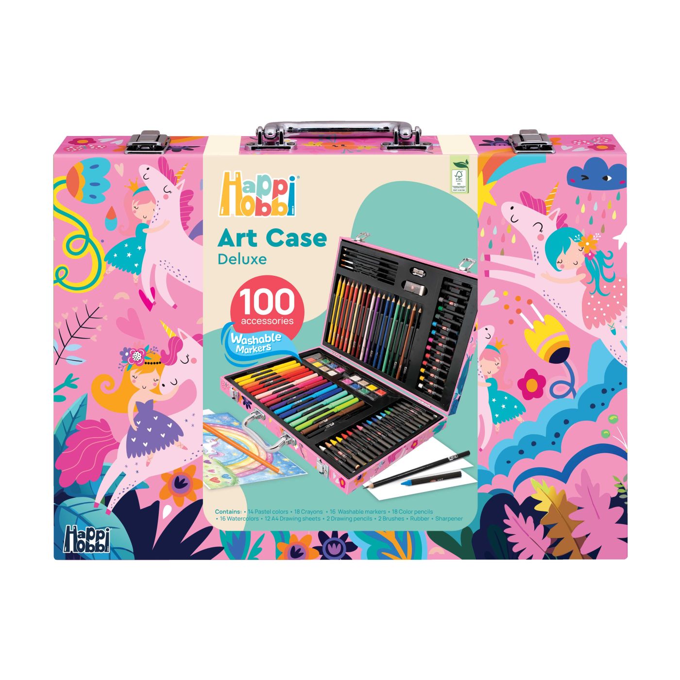 HAPPI HOBBI ART CASE SET DE DESEN DELUXE CU 100 DE - Imagine 1 [ps:47d623ab-7bb6-41d8-982e-d5deab2cf190]