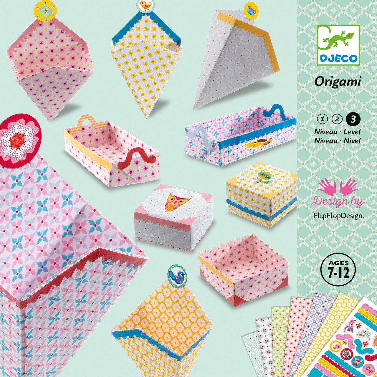 Joc creativ origami Confectionat cutii, Djeco - Imagine 1 [ps:d5c7b450-499d-4836-bd71-804abecfc3c6]