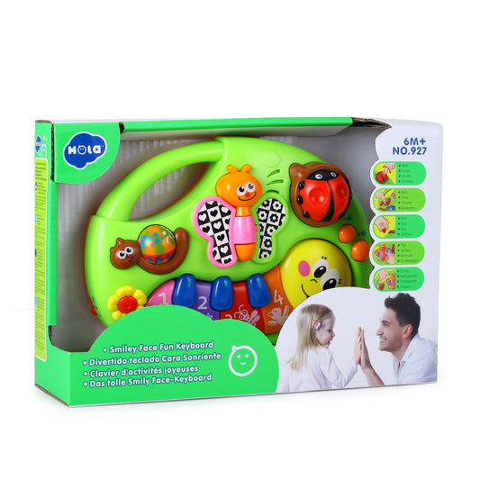 PIANINA ANIMALUTELOR VESELE CU LUMINI SI SUNETE Jucarii Bebe - Imagine 1 [ps:250d98bd-03c3-454f-9d86-5786b24ae14f]