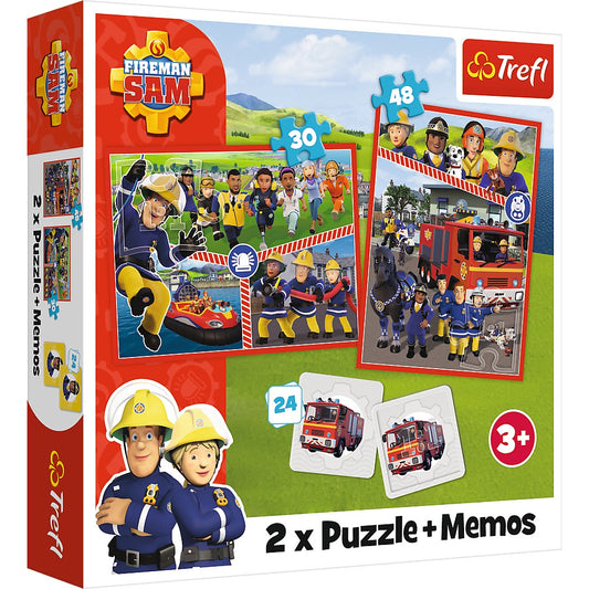 PUZZLE TREFL 2IN1 MEMO POMPIERUL SAM ECHIPA POMPIERILOR - Imagine 1 [ps:7e830320-6e2d-407b-8545-08540305c7e1]
