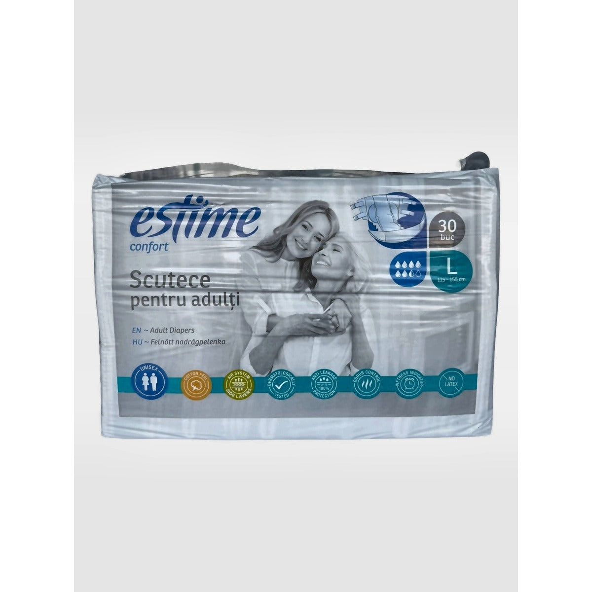 ESTIME Confort, scutece pentru adulti, L, 30 buc - Imagine 1