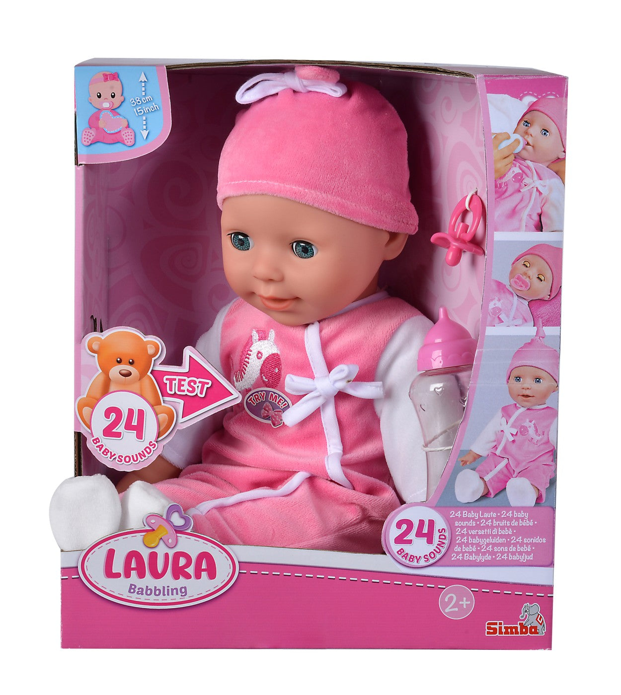 LAURA BABBLING BEBELUS 38CM Simba - Imagine 1 [ps:12ca0322-0310-49f7-b54f-4837ae09a212]