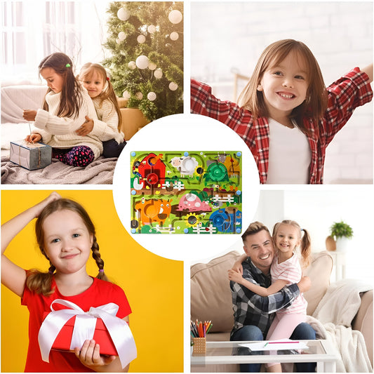 Joc Montessori Sortare Culori Flippy, Labirint Lemn Ferma - Default Title (1) [ps:d30acb4c-0e57-4e61-b19d-c2756de2f031]