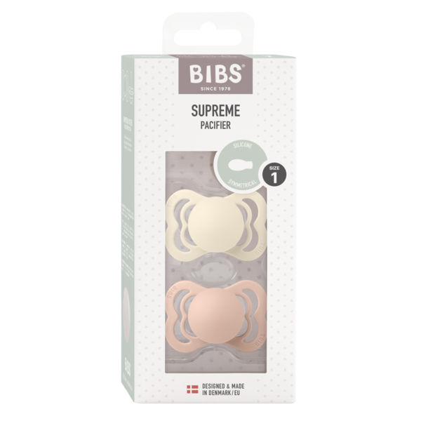 Set 2 Suzete BIBS Supreme Silicon 0 luni - Ivory/Blush - Ivory/Blush (1) [ps:2ba86ee0-a2e3-4345-9502-d1db80ff8660]
