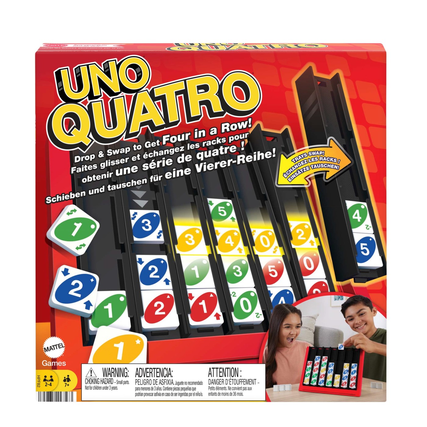 JOC DE CARTI UNO QUATRO Mattel - Imagine 1