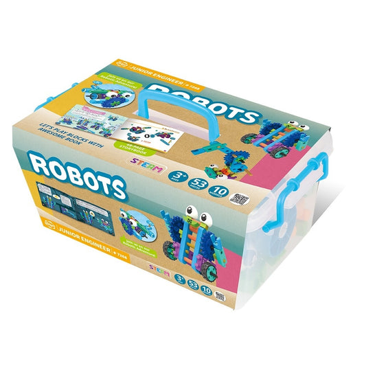 Kit STEM de construit roboti, Genius Toy Gigo Toys - Imagine 1 [ps:c3b53490-f756-4639-b90f-4c34fd6a843c]