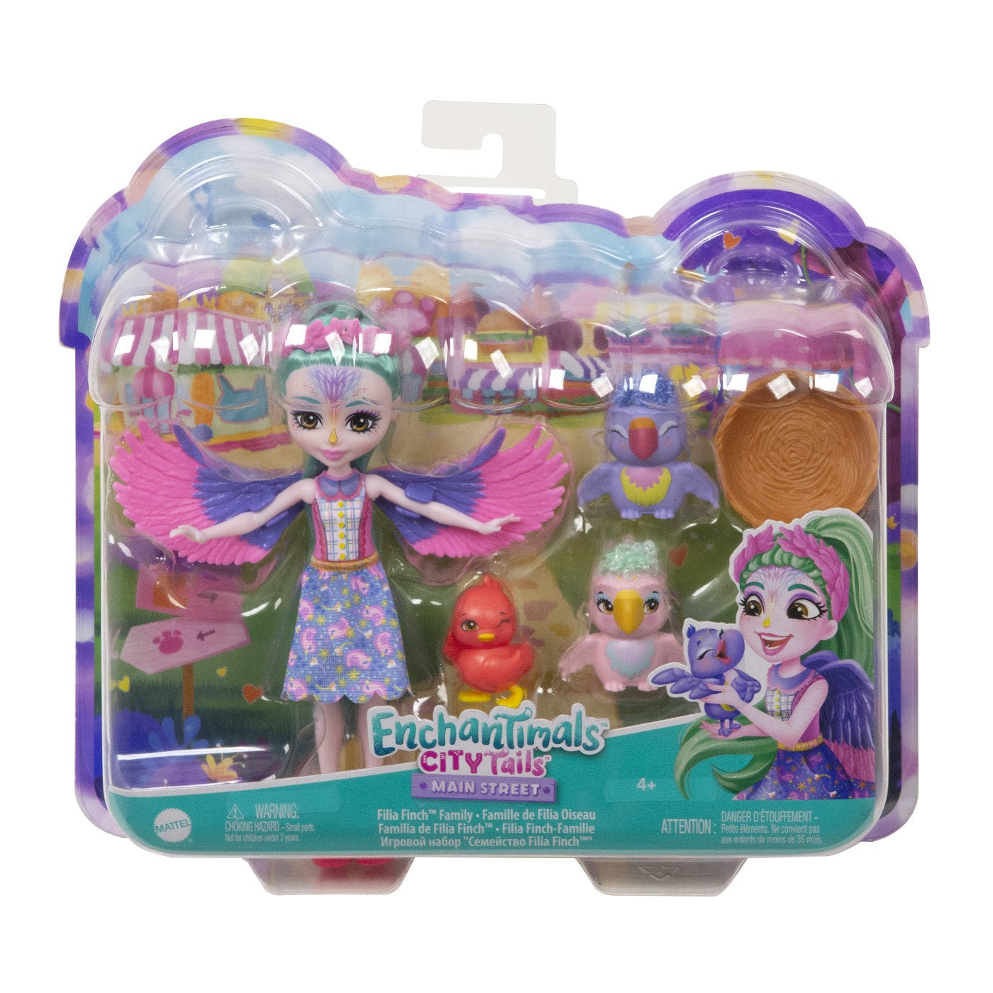 ENCHANTIMALS CITY TAILS MAIN STREET FAMILIA FILIEI FINCH - Imagine 1 [ps:b7226dc1-374a-4dbf-9ece-1a6c5c68a5b5]