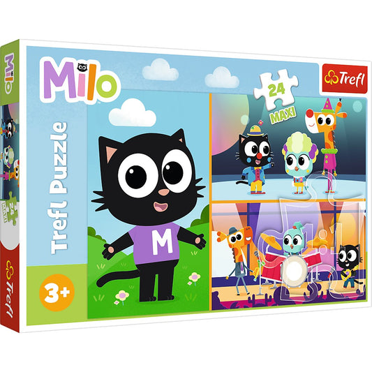 PUZZLE TREFL 24 MAXI PLANETA MILO AVENTURILE MOTANULUI MILO - Imagine 1 [ps:78e699d6-bca5-40df-9d38-2b17fc264495]