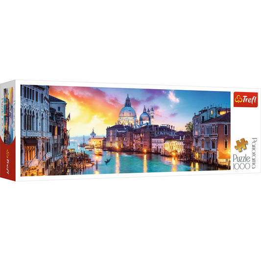 PUZZLE TREFL 1000 PANORAMA CANAL GRANDE VENETIA - Imagine 1 [ps:3e2b8d3a-cd5a-4bd2-9a5d-63a9e306f165]