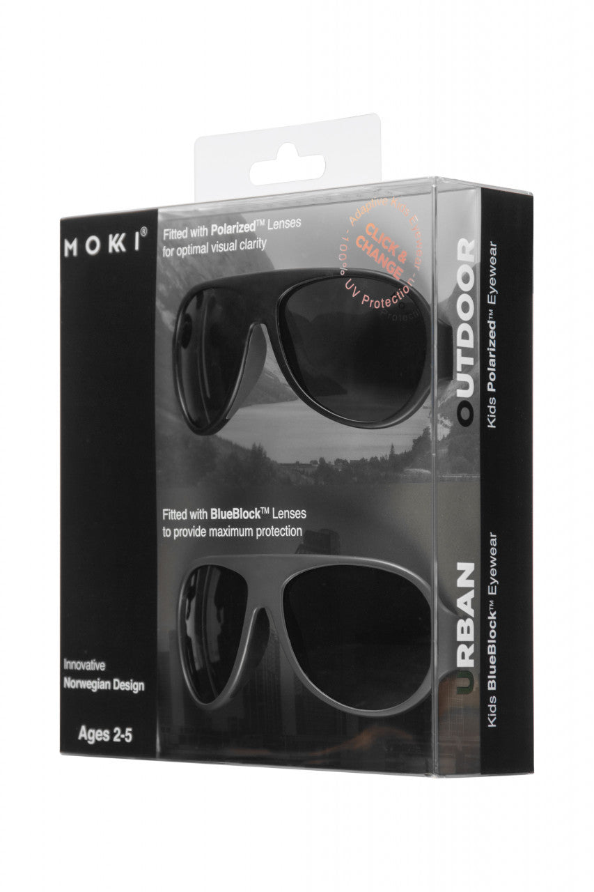 Ochelari de soare pentru copii MOKKI Click & Change, protectie UV, negru, 2-5 ani, set 2 perechi [ps:4c58a93d-1176-4faa-a350-637b1dfd152b]