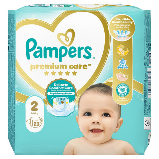 PAMPERS Premium Care, scutece, 4-8 kg, marime 2, Small - Imagine 1
