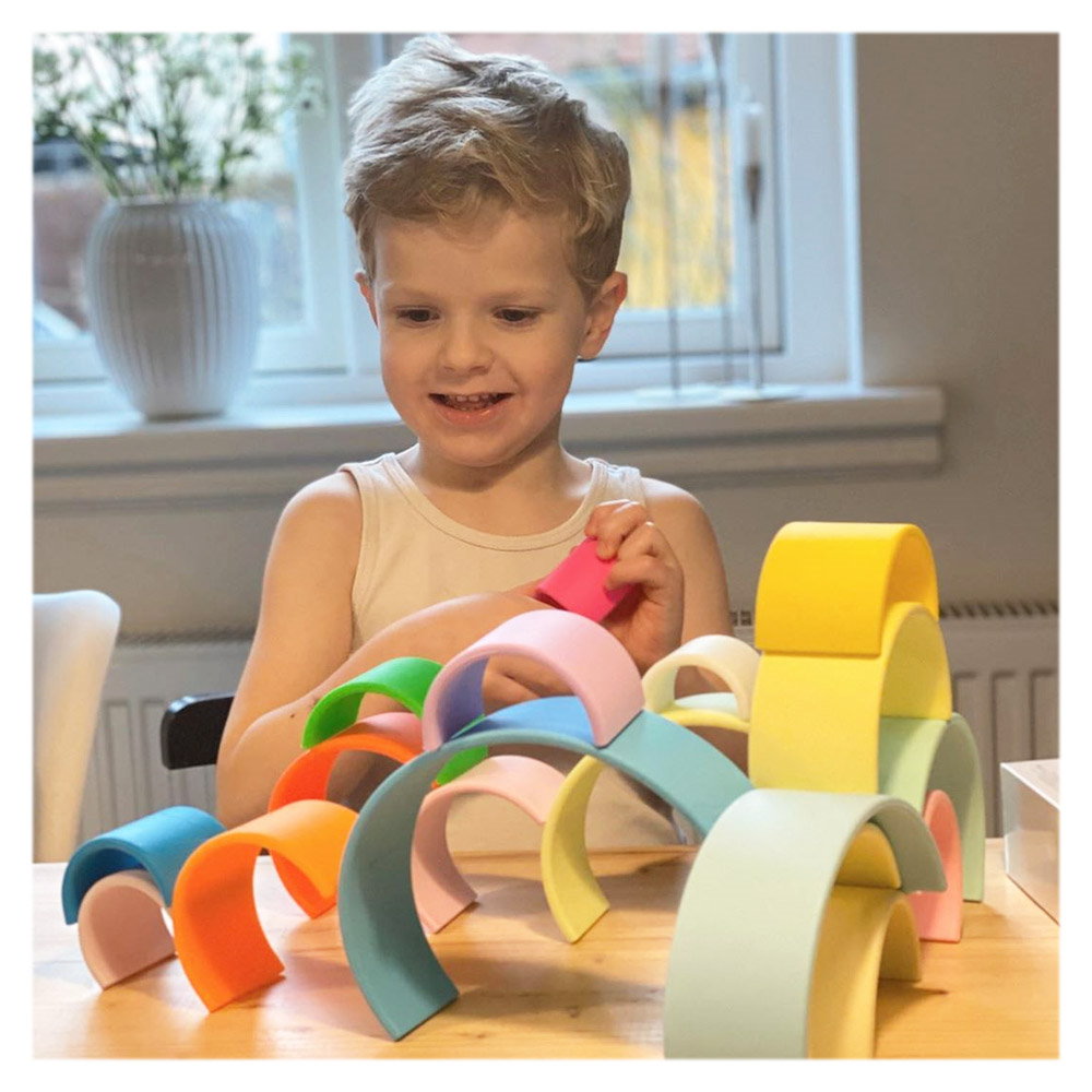 Rainbow Joc Montessori Stivuire 12 piese Dena Toys - Default Title (1) [ps:47e9eecb-e0e6-4b41-9adb-3f1da1de9b4e]