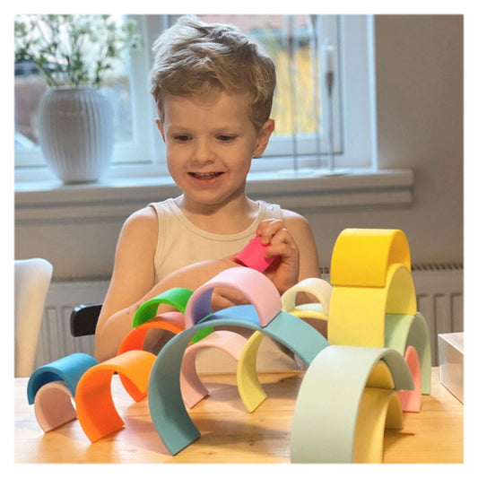 Rainbow Joc Montessori Stivuire 12 piese Dena Toys - Default Title (1) [ps:47e9eecb-e0e6-4b41-9adb-3f1da1de9b4e]