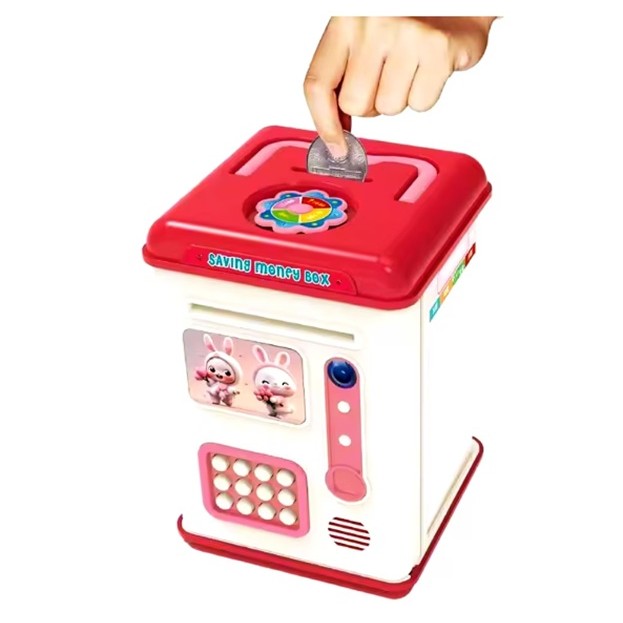 la Pusculiță ATM Flippy cu Amprentă, Roz | infant.ro - Roz (1) [ps:100327c1-fbbf-4600-9ceb-ed87057ddbd1]