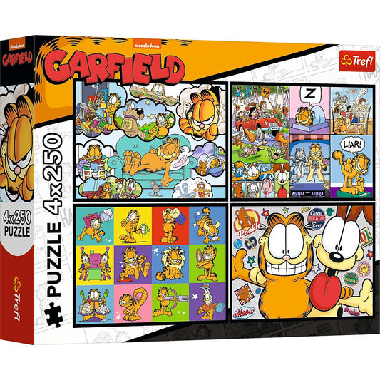 PUZZLE TREFL 4X250 LUI GARFIELD NU II PLACE ZIUA DE LUNI - Imagine 1 [ps:56aa477f-d2f2-447e-b538-dcf2505244a7]
