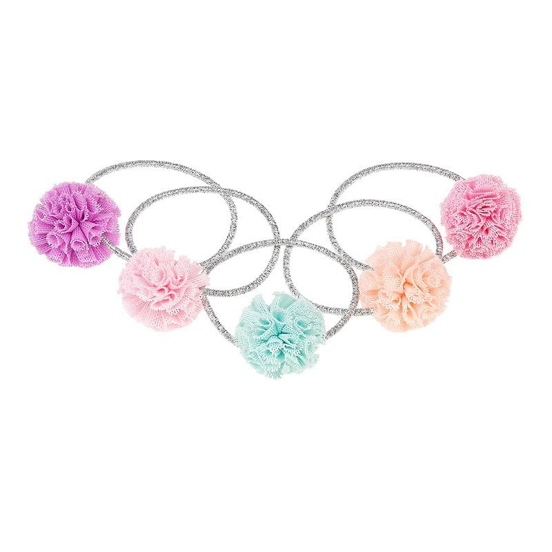 Set 5 elastice de par cu pompoane, Souza! - Imagine 1